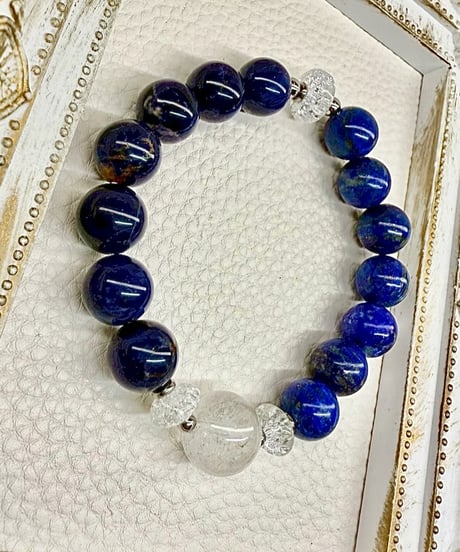 Lapis Lazuli × Sodalite × High Quality Himalaya Crystal　 (限定数本）