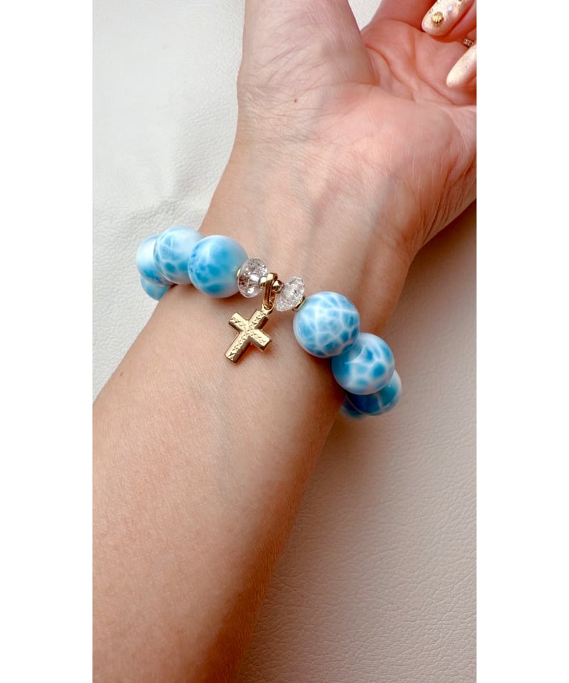 ラリマー★デザインブレス ラリマーデザインブレスレット | TBSショッピング