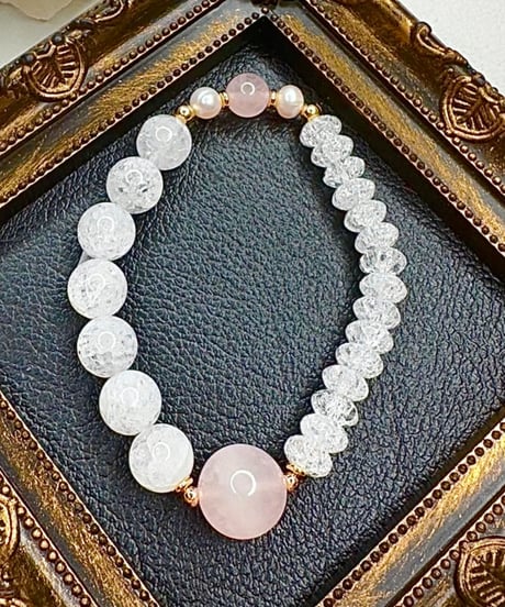 Rose Quartz × Crackle Quartz