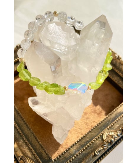 Peridot ×crystal  （スワロフスキークリスタル）