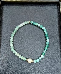 Heart Green Aventurine × Green Stripe agate