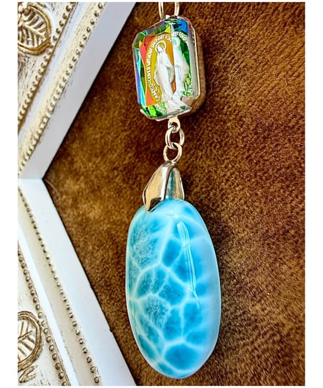 High Quality Larimar × vintage glass（限定１本）