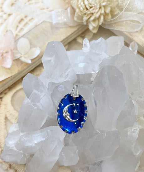 vintage galass  moon×star