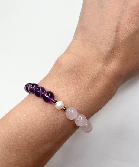 Amethyst × Rose quartz