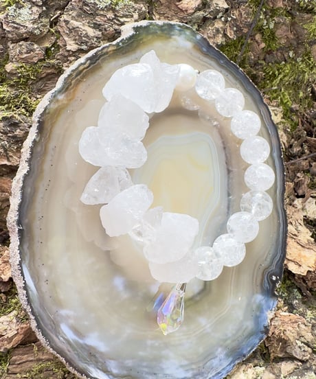 Raw Quartz ✖️ Crackle Quartz