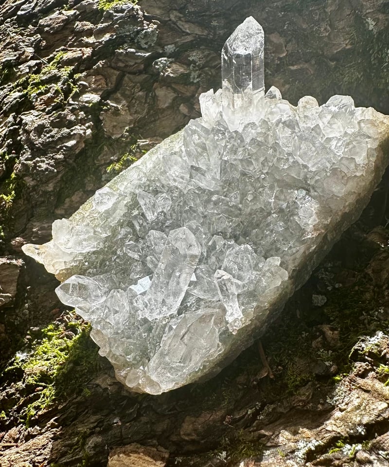 ヒマラヤ水晶クラスター　天然石　一点物 ヒマラヤ水晶クラスター天然石一点物