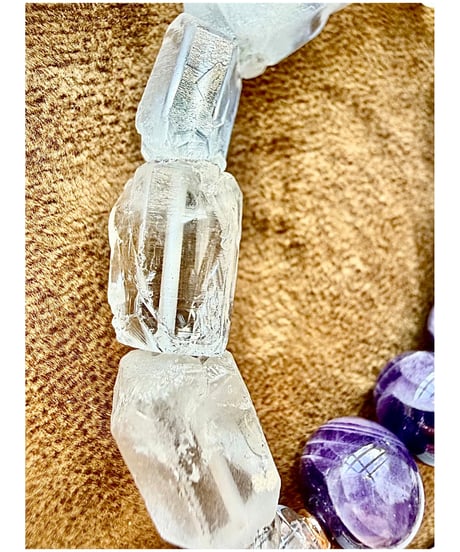 Stripe Amethyst × Crystal Roughrock