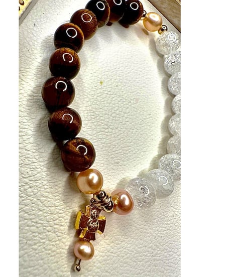 Tiger eye × Crackle Quartz
