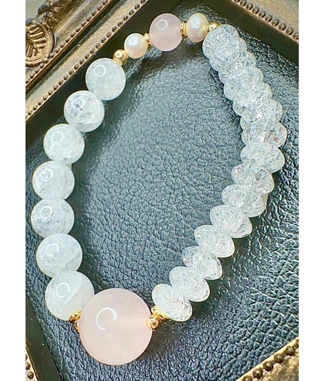 Rose Quartz × Crackle Quartz
