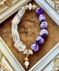 Stripe Amethyst × Crystal Roughrock