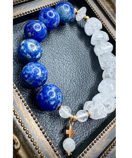 Lapis Lazuli × Crackle Quartz