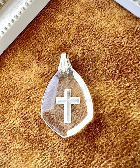 vintage glass cross