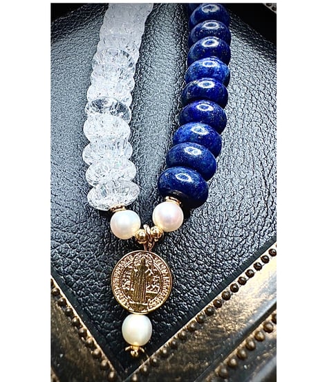Lapis Lazuli ×  Crackle Quartz
