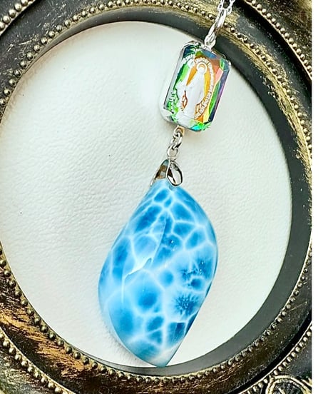High Quality Larimar × vintage glass（限定１本）