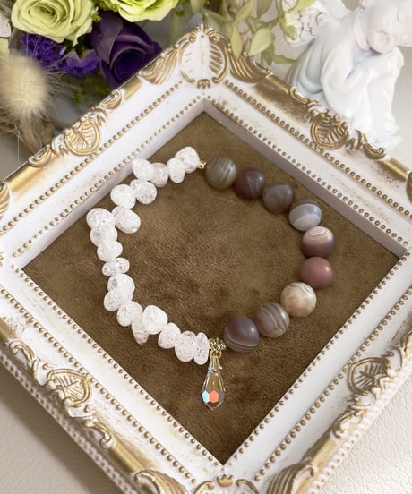 Botswana Agat　×  Crystal
