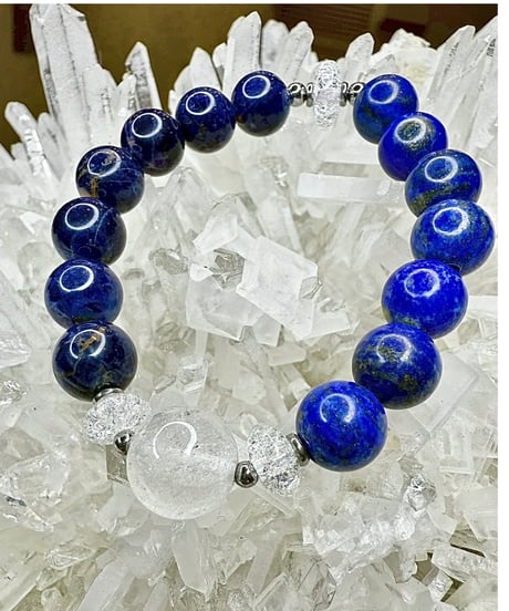 Lapis Lazuli × Sodalite × High Quality Himalaya Crystal　 (限定数本）