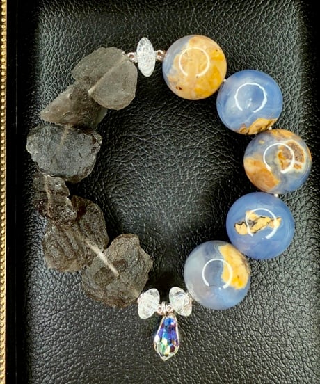 Blue Chalcedony × Agni Manitite