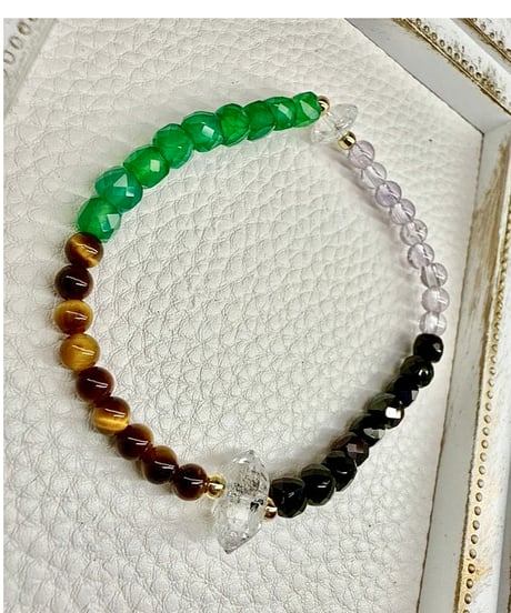 Green Onyx × Amethyst × Onyx × Tiger Eye
