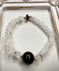 Morion ×  Crackle Quartz × Black Onyx
