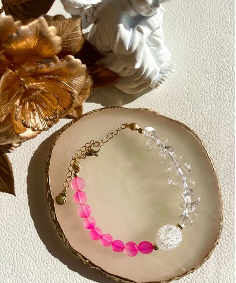 Pink Chalcedony×crystal