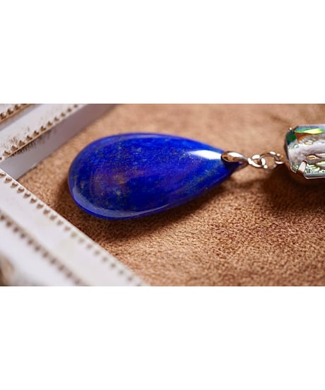 High Quality lapis lazuli × vintage glass（限定１本）