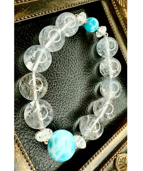 High Quality Blue Rutile Quartz × High Quality Larimar (限定１本)