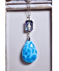 High Quality Larimar × vintage glass（限定１本）