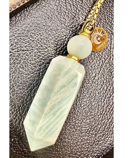 Amazonite Point Bottle Necklace Pendant