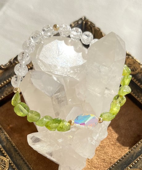 Peridot ×crystal  （スワロフスキークリスタル）