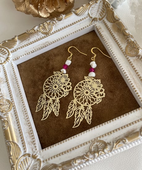 dream catcher ピアス