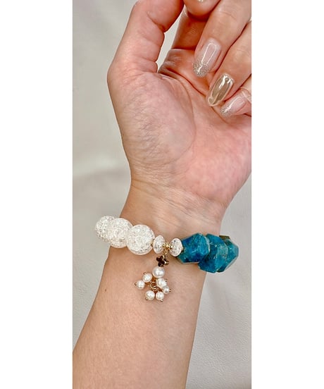 Apatite ×  Crackle Quartz (限定数本）