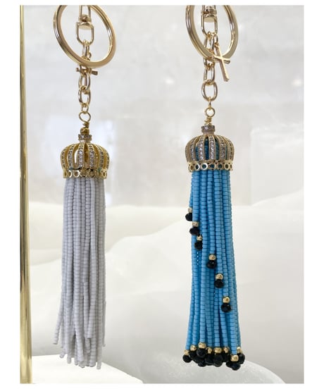 crown　keyring   blue（大）