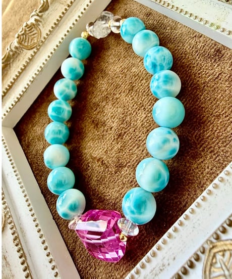 High Quality Larimar × High Quality Pink Sapphire（限定1本）