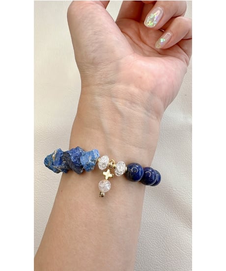 Raw lapis lazuli × lapis lazuli