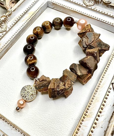 Raw Tiger Eye × Tiger Eye