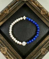 High Quality Pearl × High Quality lapis lazuli