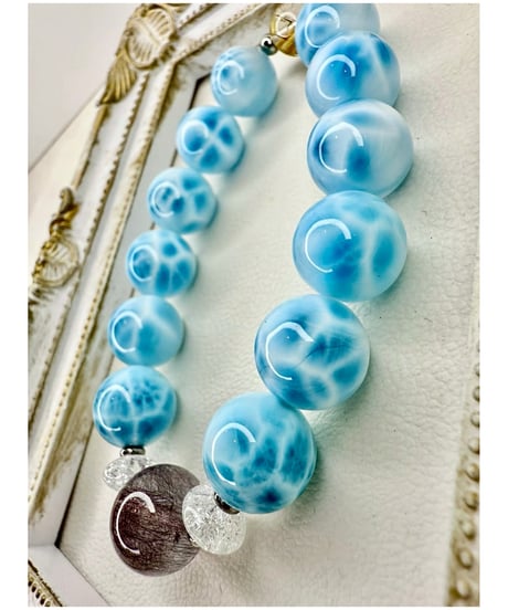 High Quality Larimar × High Quality Super Seven × High Quality Golden Rutile Quartz （限定１本）