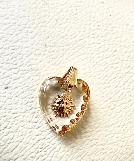 vintage glass sun heart