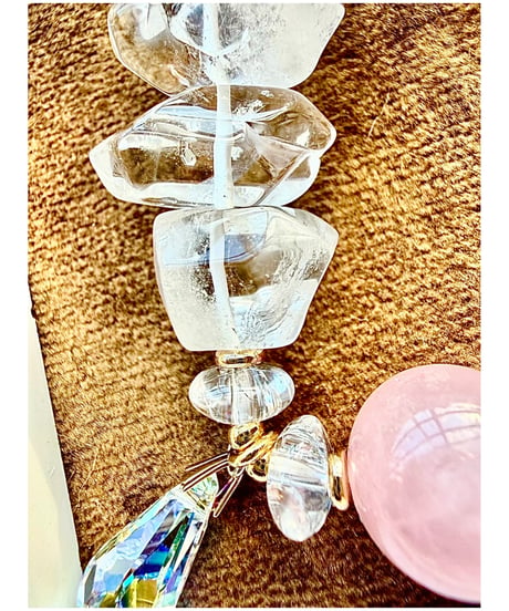 Rosequartz × Crystal 　(数本限定）