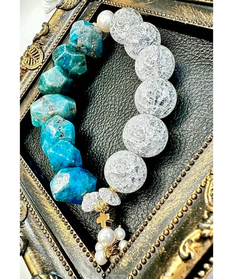 Apatite ×  Crackle Quartz (限定数本）