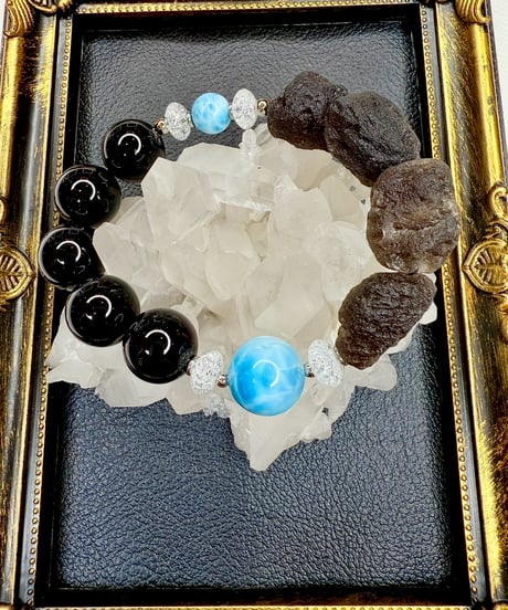 High Quality Larimar × Morion × Cintamani  (限定１本）