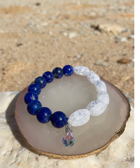 Lapis Lazuli × Crackle Quartz
