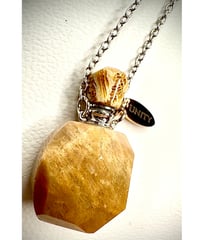 Coral Bottle Pendant Necklace