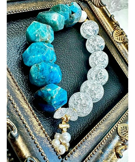 Apatite ×  Crackle Quartz (限定数本）