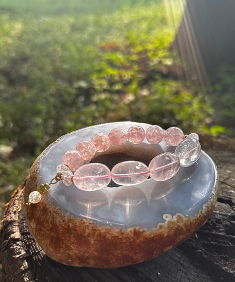 Crackle Rosequartz × Rosequartz