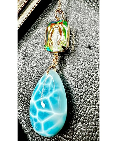 vintage galass × High Quality Ice Larimar
