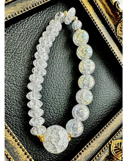 Rainbow Crackle Quartz × Crackle Quartz