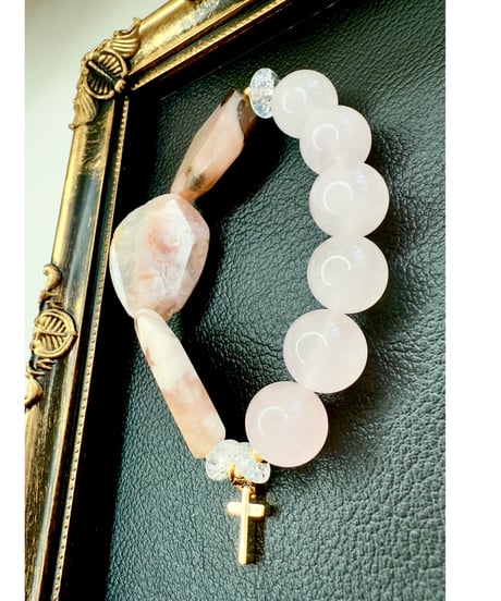 Sakura Flower Agate × Rosequartz