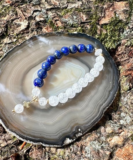 Lapis Lazuli × Crackle Quartz