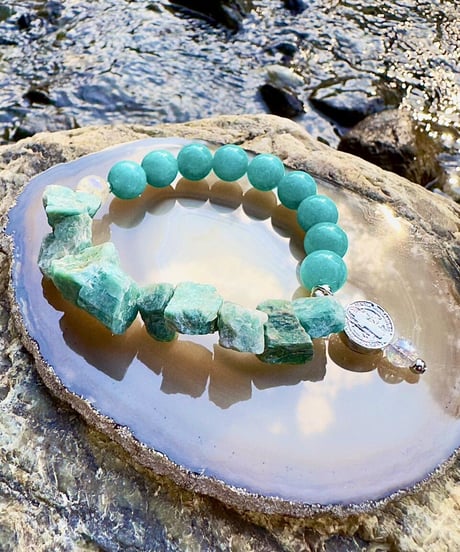 Raw Amazonite × Amazonite